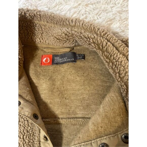 The American outdoorsman khaki and brown sherpa sweatshirt M. - Picture 6 of 7